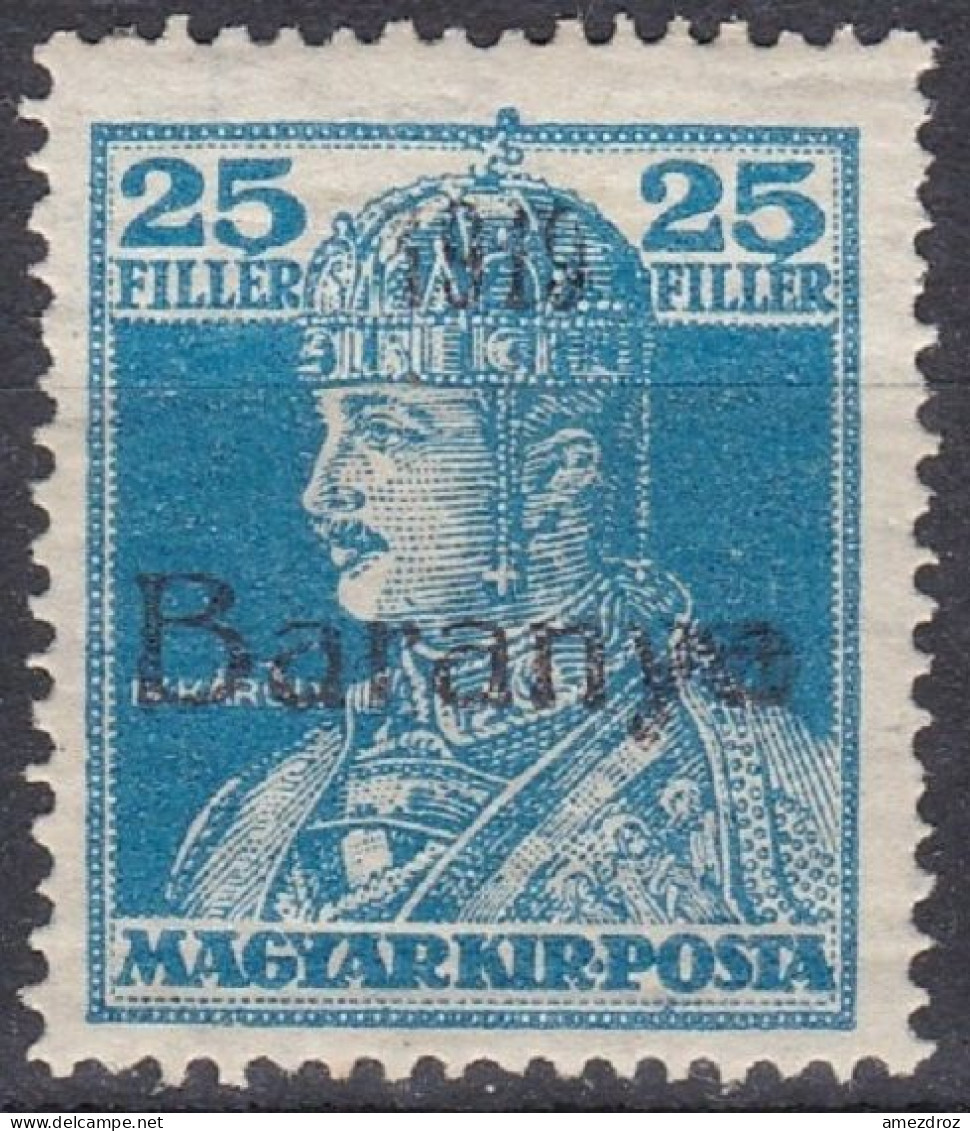 Hongrie Baranya Mi 37 *  Roi Charles IV (K6) - Baranya