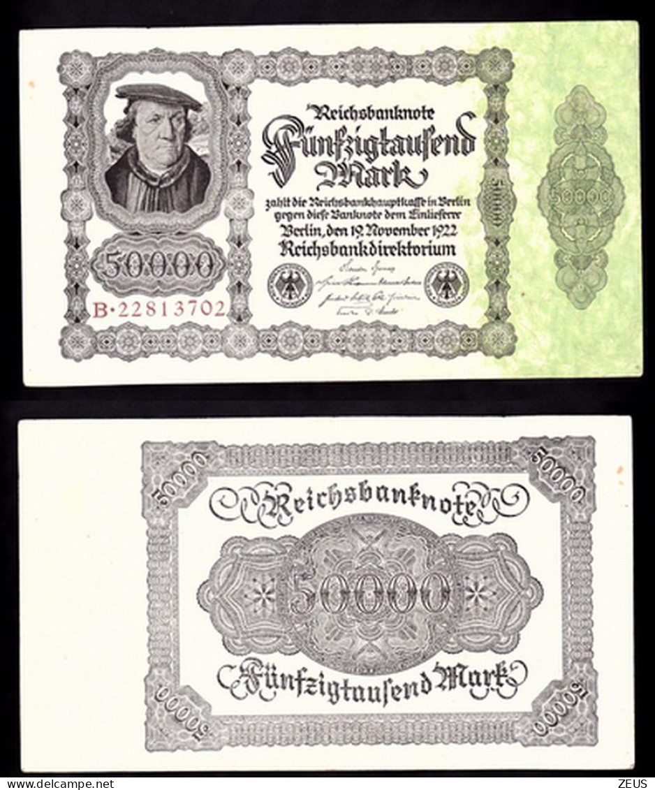 GERMANIA 50000 MARCHI 1922  PIK 79 BB-QSPL - 50.000 Mark