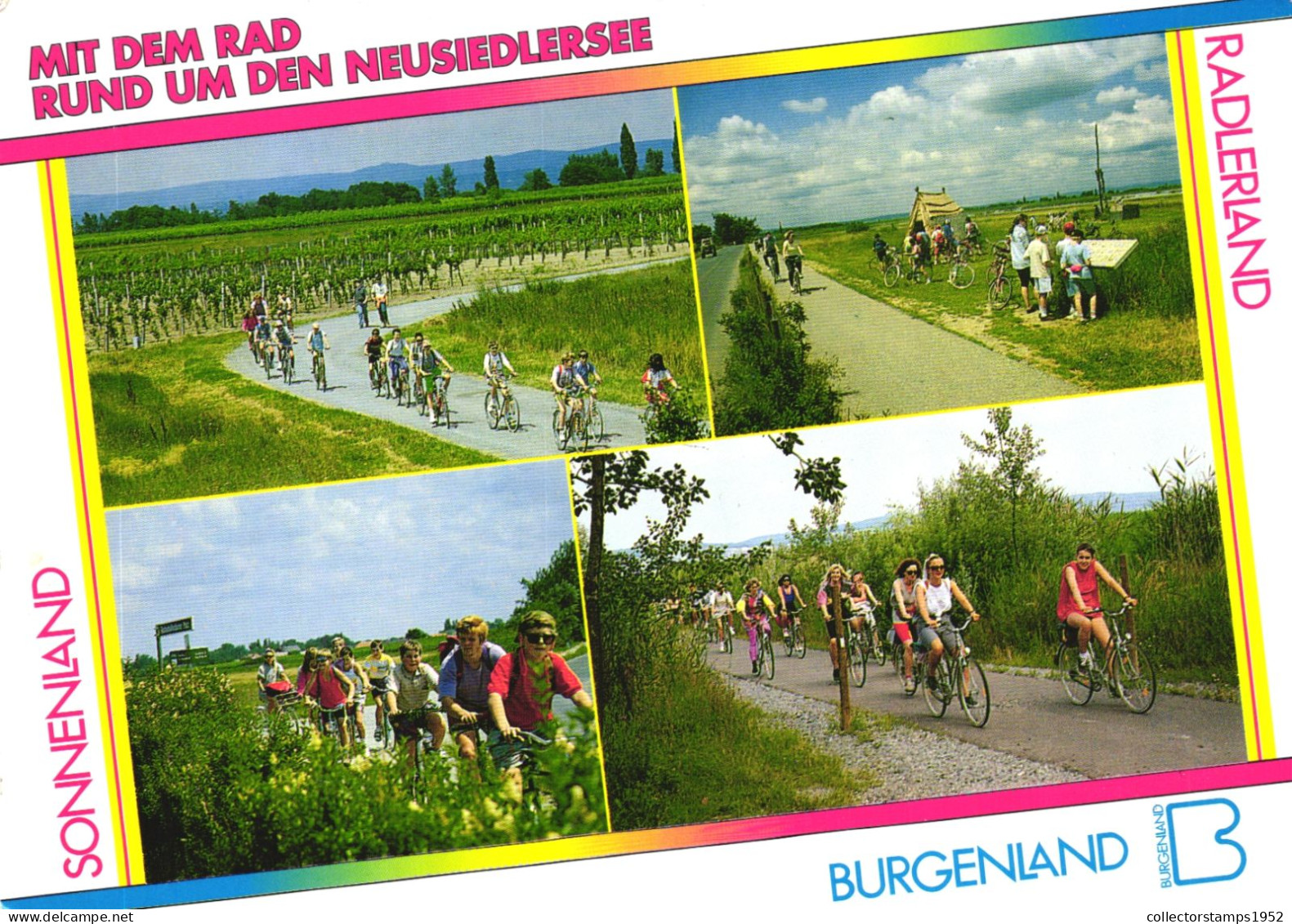 SEEWINKEL, BURGENLAND, MULTIPLE VIEWS, CYCLISM, TENT, GERMANY, POSTCARD - Burgenland