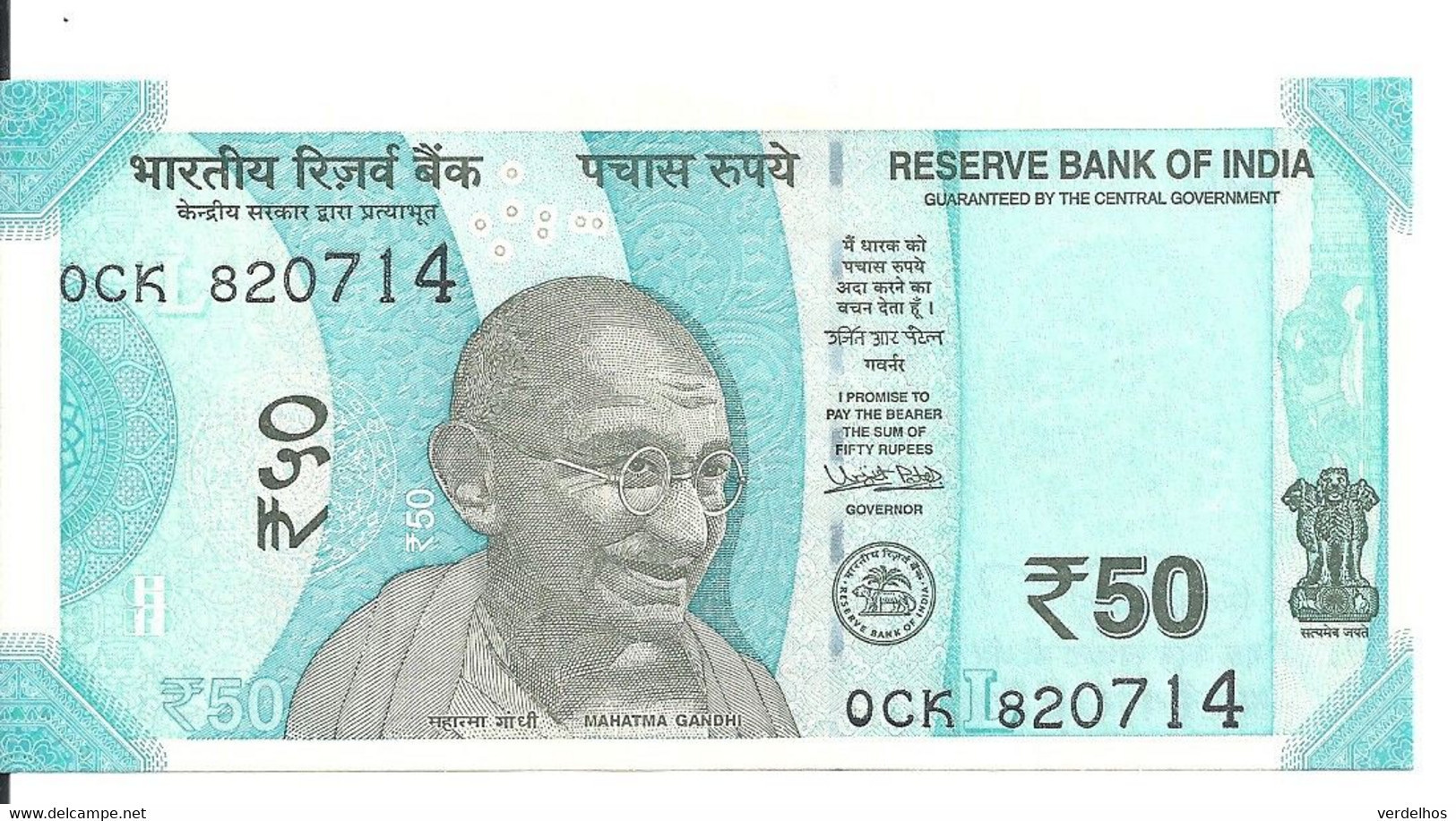 INDE 50 RUPEES 2018 UNC P 111 - Inde