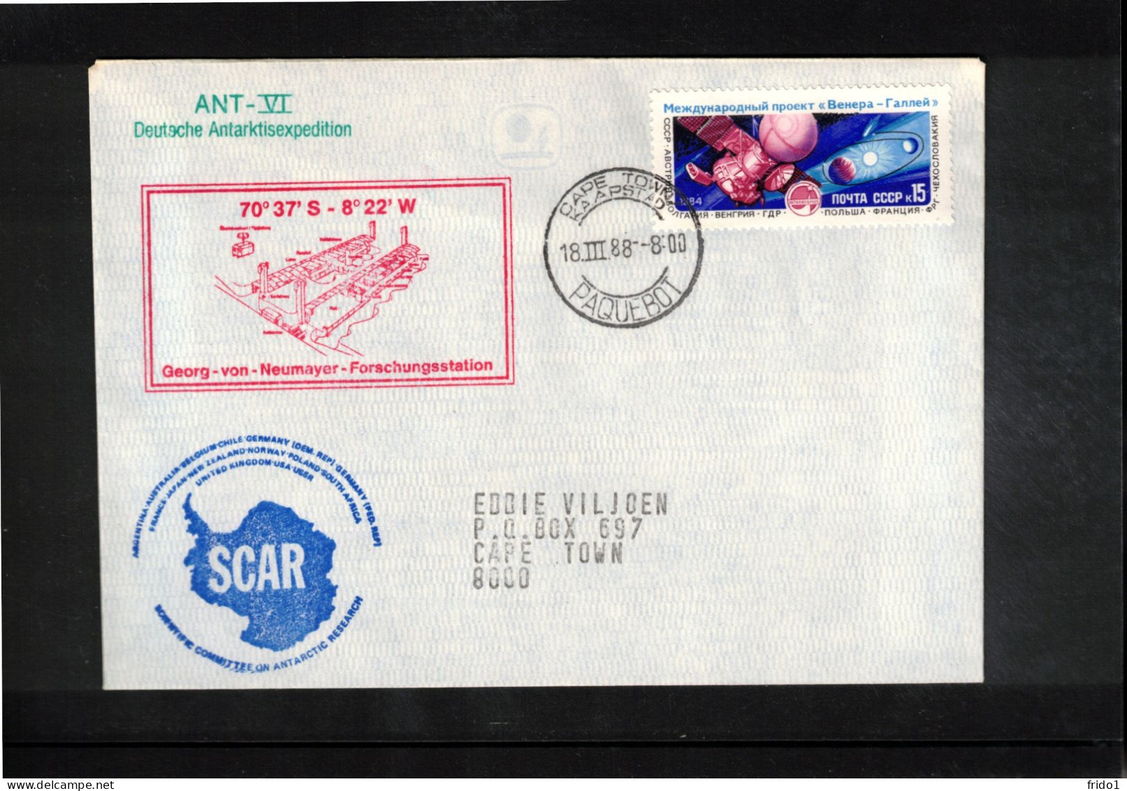 Russia 1988 Antarctica - German Antarctic Expedition ANT-VI  - Georg Von Neumayer Station - SCAR Programme - Expéditions Antarctiques