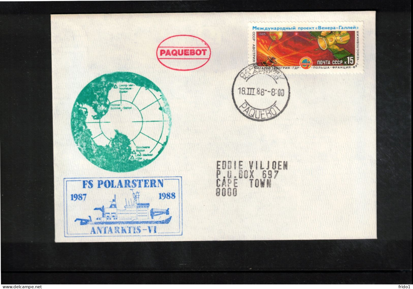 Russia 1988 Antarctica - German Antarctic Expedition ANT-VI  - Ship POLARSTERN - Expéditions Antarctiques