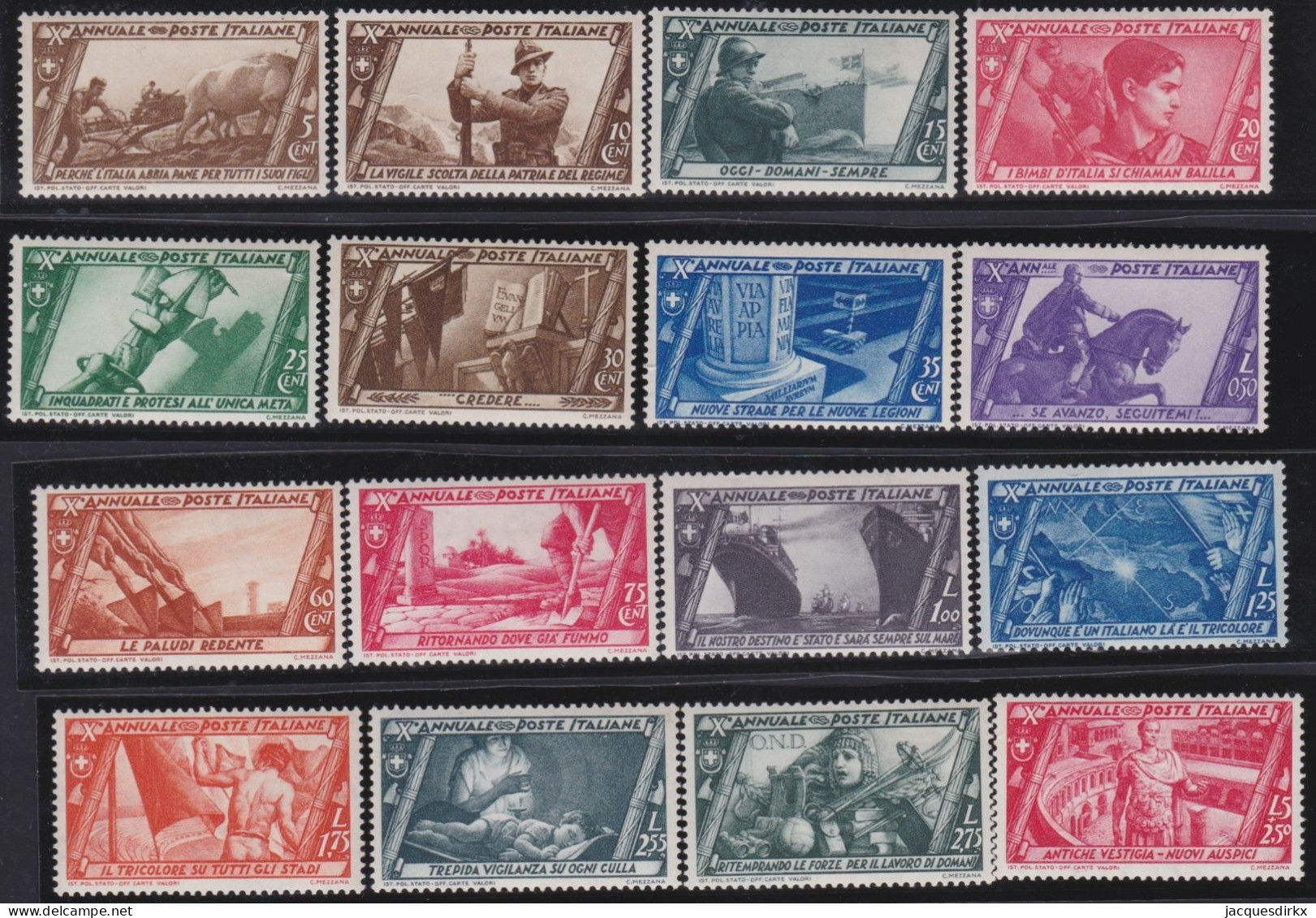 Italy   .  Y&T   .     305/320  (2 Scans)        .    **         .    MNH - Neufs