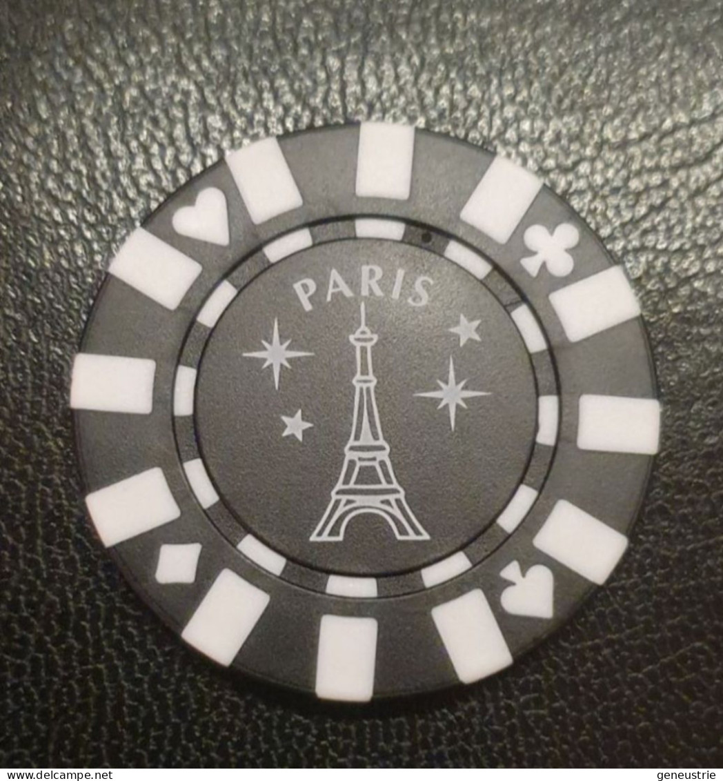 Jeton De Casino Souvenir "Poker / Paris - Tour Eiffel" Jeton De Jeu France - Casino