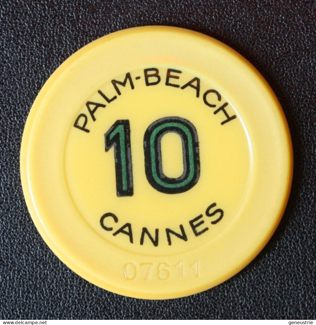 Jeton Casino "10 (Francs) Palm Beach Cannes - French Riviera Casino Chips Token - Casino
