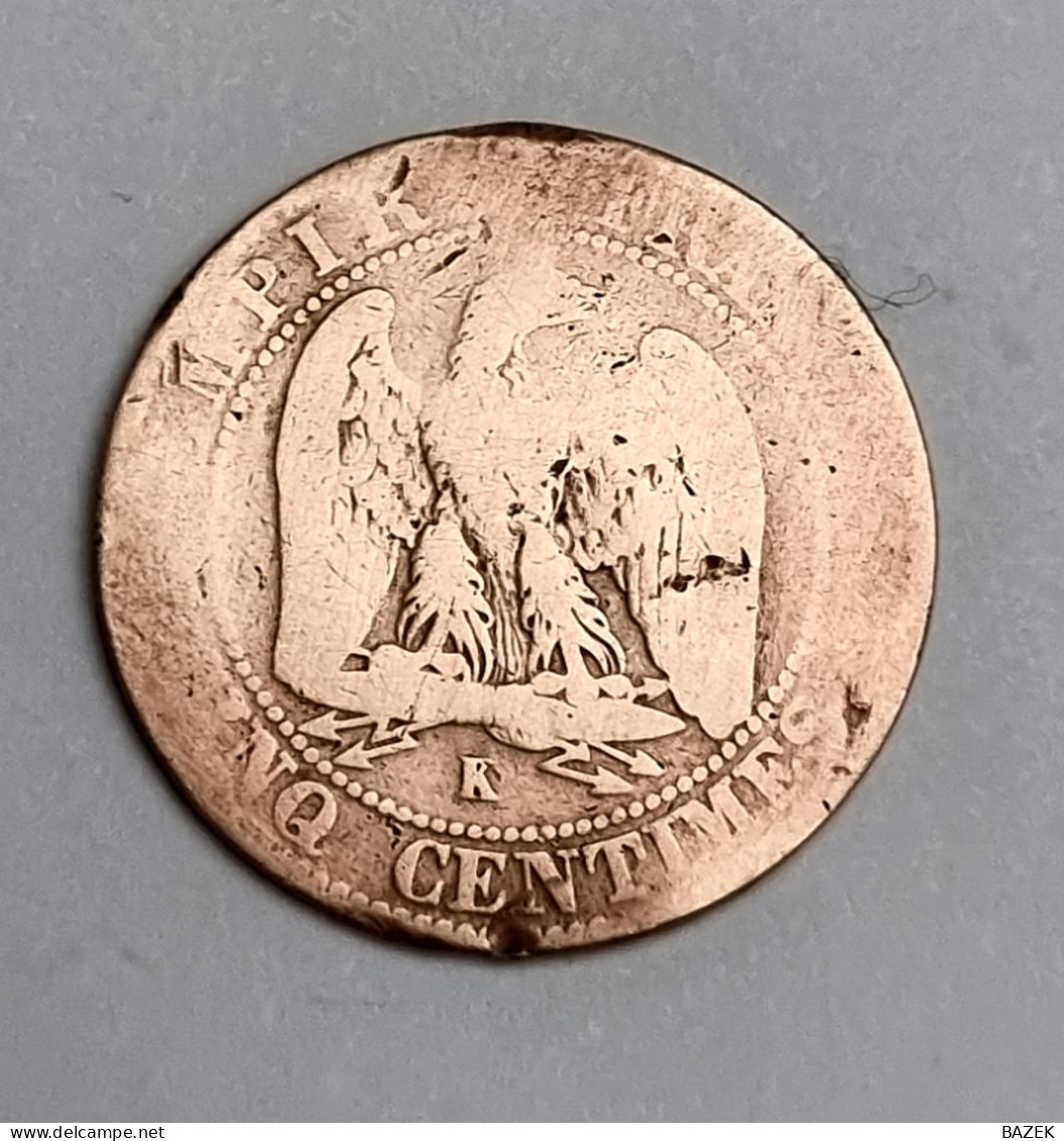 5 Centimes Napoléon 3 1855 - 5 Centimes