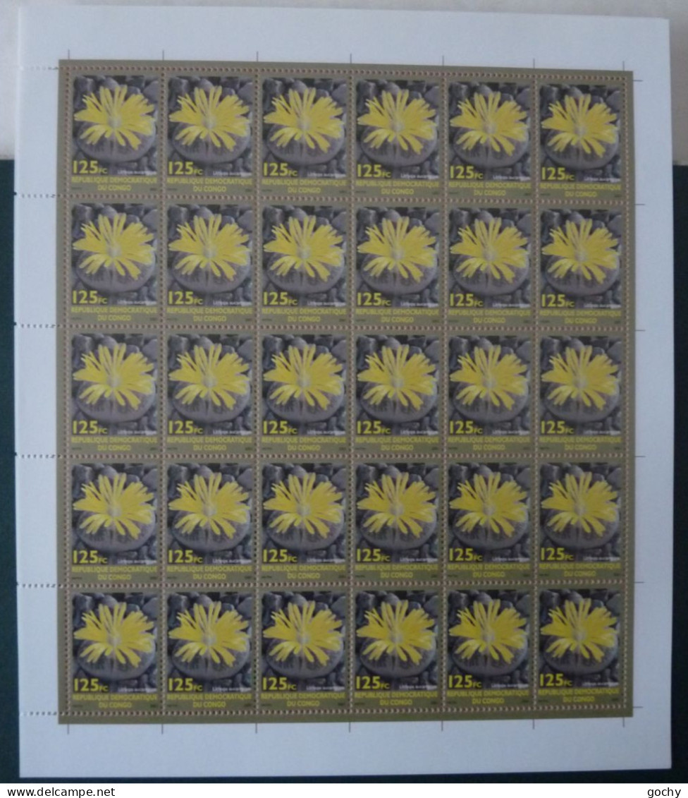 RDC 2002 : N° 2105 / 2108  ** ; CAT : 270,00€   Feuilles Complètes - Mint/hinged