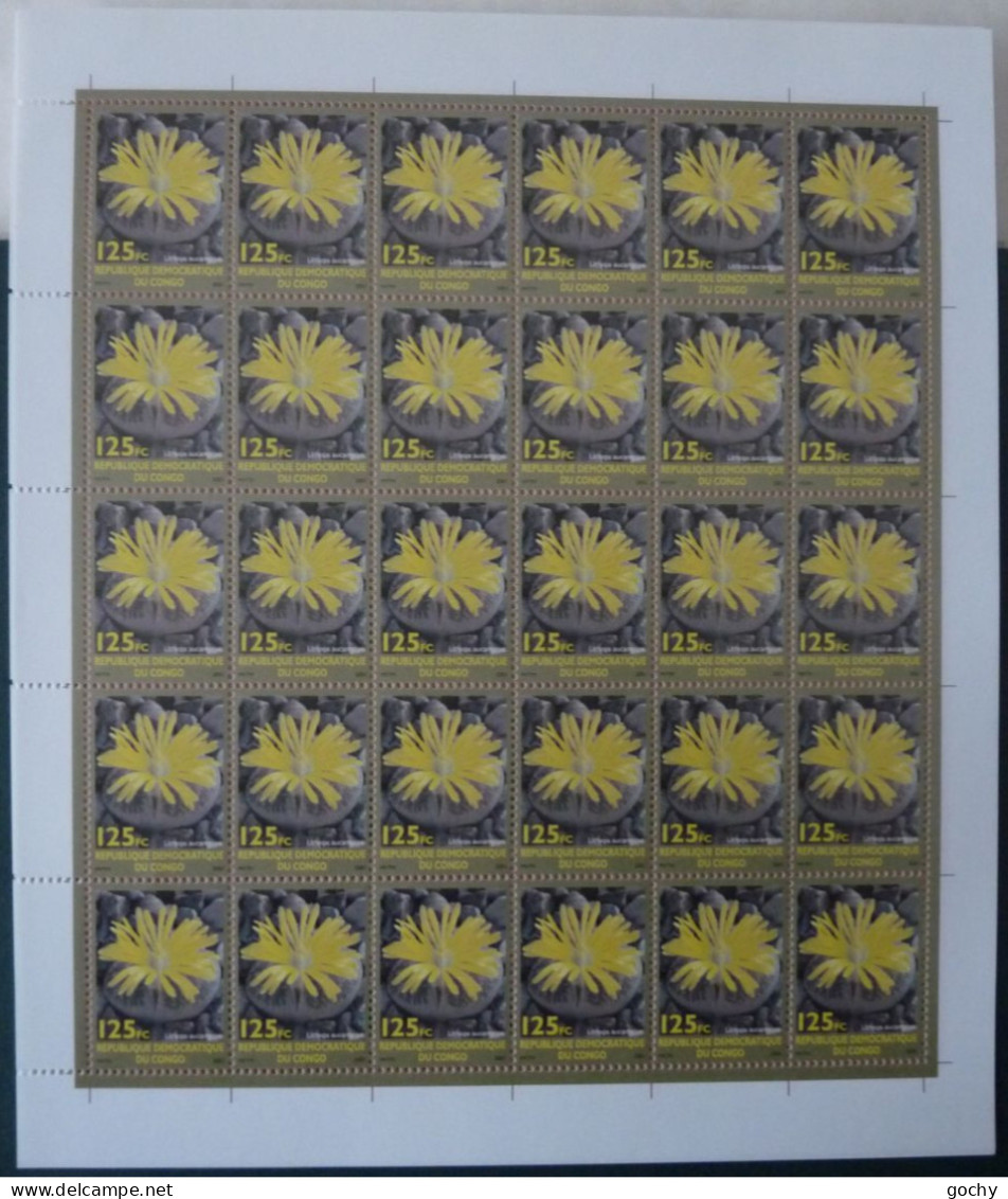 RDC 2002 : N° 2105 / 2108  ** ; CAT : 270,00€   Feuilles Complètes - Mint/hinged