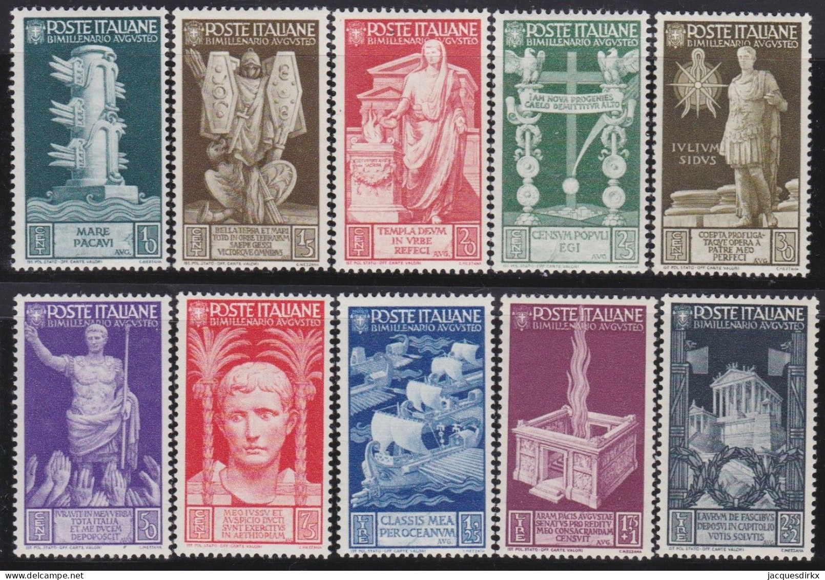 Italy   .  Y&T   .     396/405  (2 Scans)       .    **         .    MNH - Mint/hinged