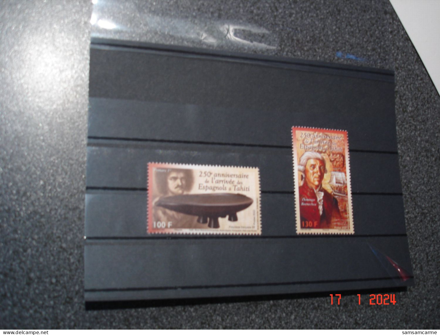 POLYNESIE FRANCAISE  ANNEE 2022  NEUFS N° YVERT 1311-1312 2 VALEURS  250eme ANNIVERSAIRE DE L'ARRIVEE DES ESPAGNOLS - Unused Stamps