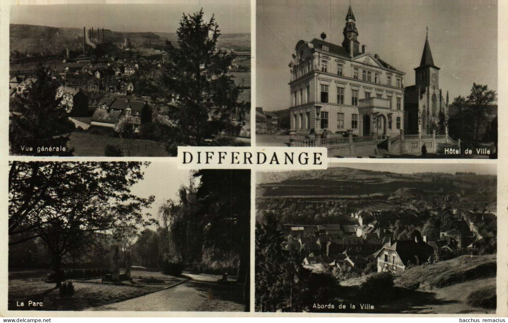 DIFFERDANGE - 1. Vue Générale  2. Hotel De Ville   3. LE Parc  4. Abords De La Ville - Differdingen