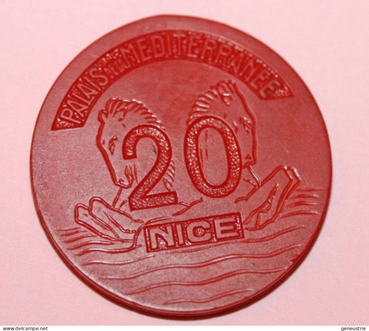 Jeton De Casino "20 Francs - Casino Palais De La Méditerranée - Nice" French Casino Token - Casino