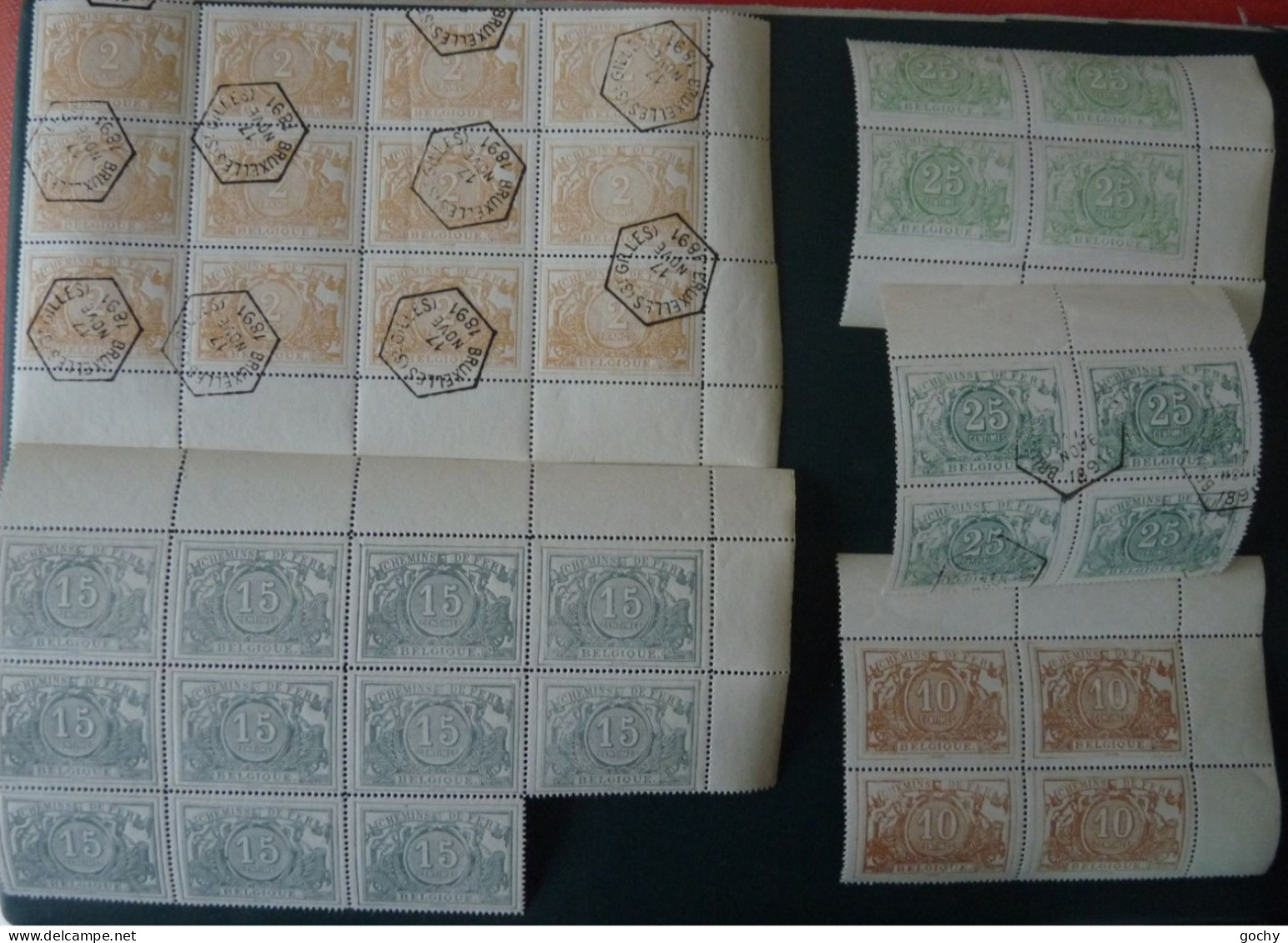 BELGIUM : Lot CF   MNH / USED REPRO?? 1882 / 1894 - Andere & Zonder Classificatie