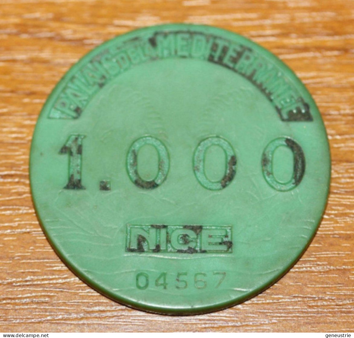 Jeton De Casino "1000 Fr - Casino Palais De La Méditerranée - Nice" French Casino Token - Casino