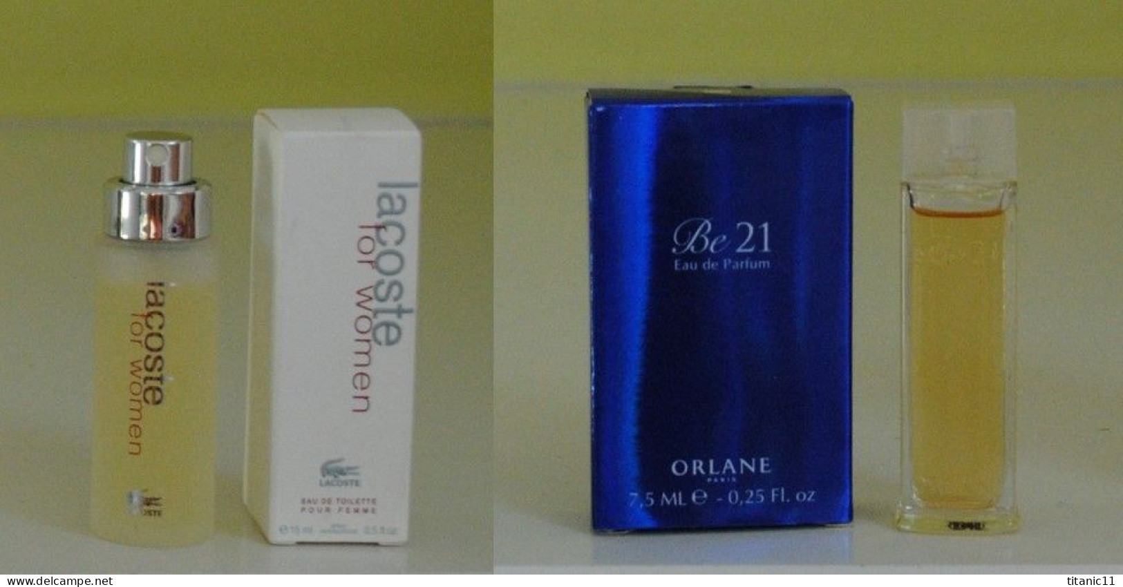 Port Gratuit - Lot De 2 Miniatures Françaises Pour Femme (France) - Miniatures Womens' Fragrances (in Box)