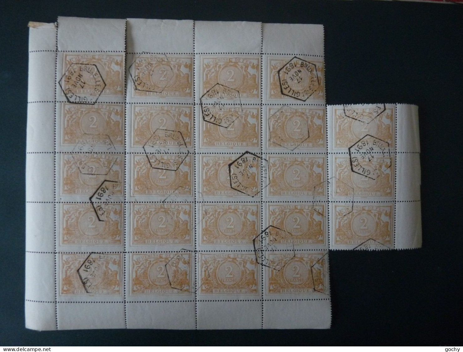 BELGIUM : Lot CF N° 14  USED      REPRO?? 1882 / 1894 - Andere & Zonder Classificatie