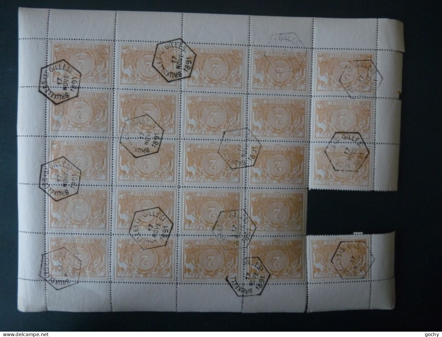 BELGIUM : Lot CF N° 14  USED      REPRO?? 1882 / 1894 - Other & Unclassified