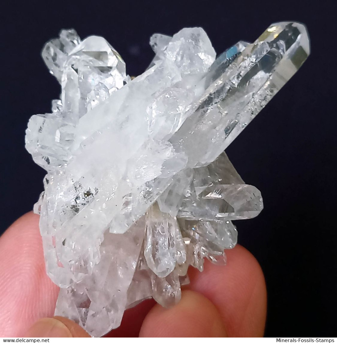 #MB49 Splendido QUARZO cristalli (Monte Bianco, Val d'Aosta, Italia)