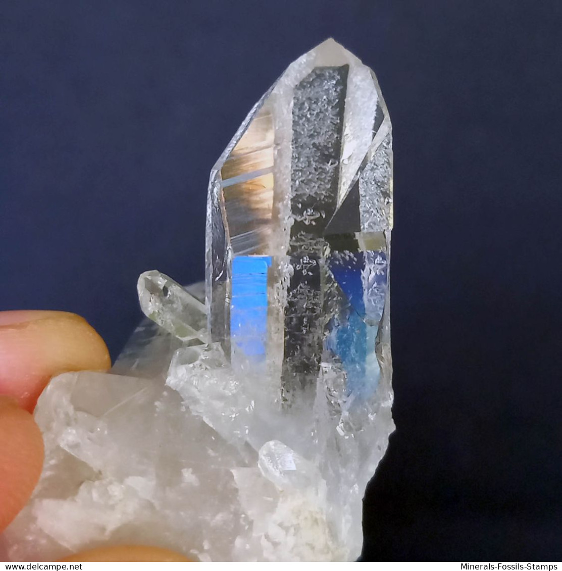 #MB50 Splendido QUARZO Cristalli (Monte Bianco, Val D'Aosta, Italia) - Minerali