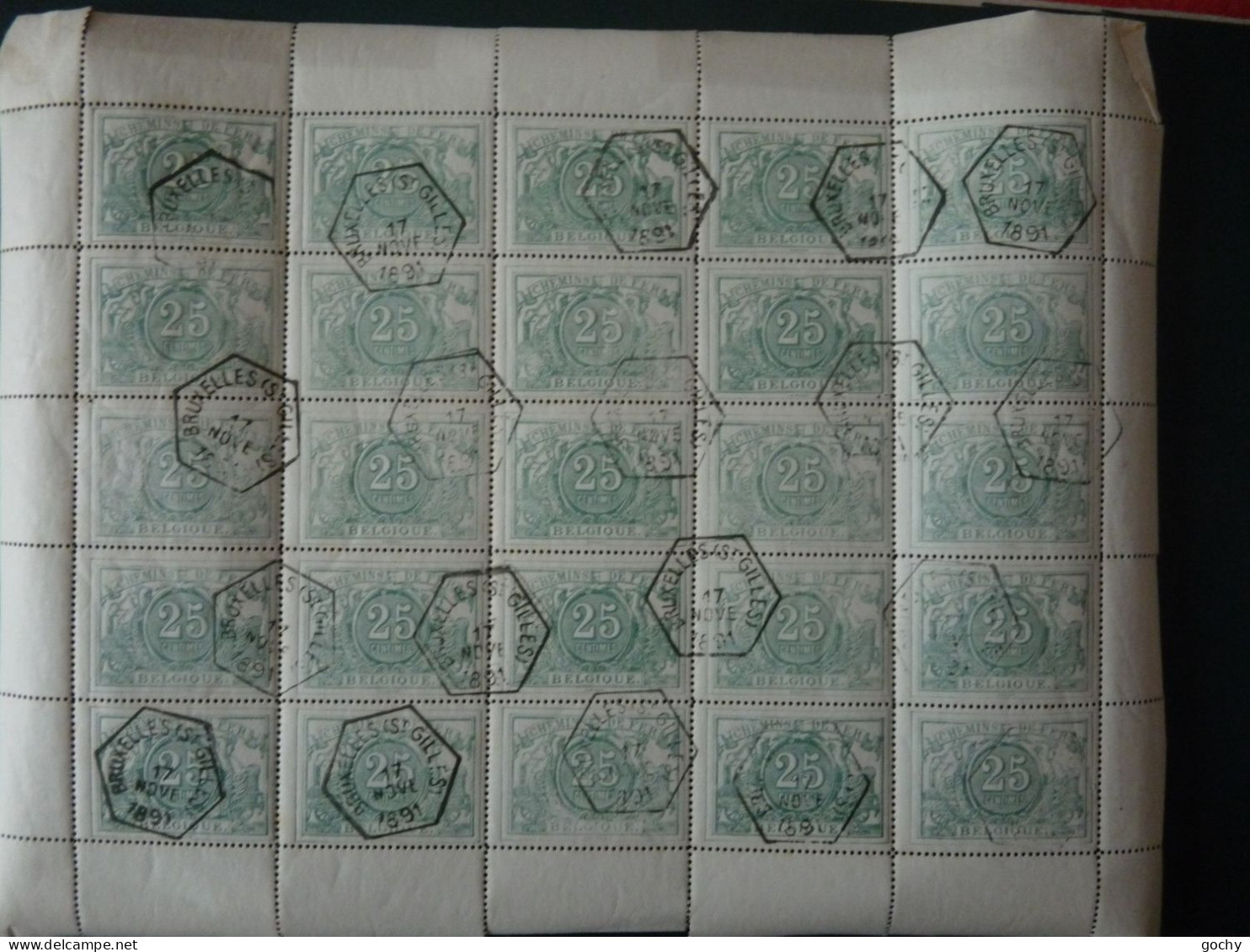 BELGIUM : Lot CF N° 10  USED      REPRO?? 1882 / 1894 - Oblitérés