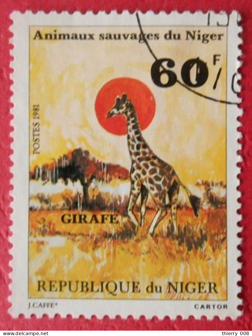 72 Niger Faune Animaux Sauvages Girafe  Oblitéré - Jirafas