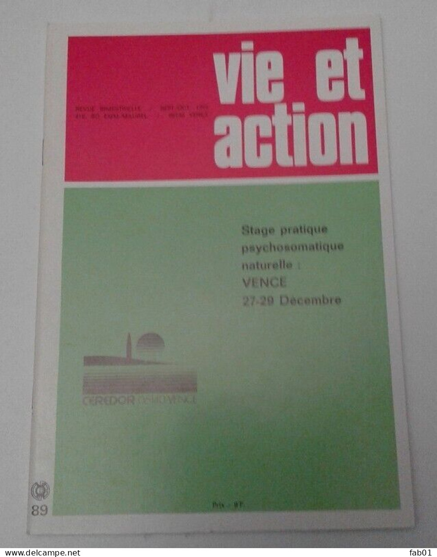 Naturopathie: Vie Et Action ( 1975 -les Aliments,auto-osthéopathie,les Lavandes). - Médecine & Santé