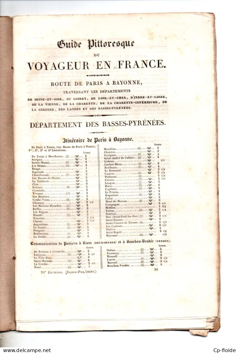 LIVRE . " GUIDE PITTORESQUE DU VOYAGEUR EN FRANCE " . DÉPARTEMENT DES BASSES PYRÉNÉES . PAYS BASQUE - Réf. N°275L - - Baskenland