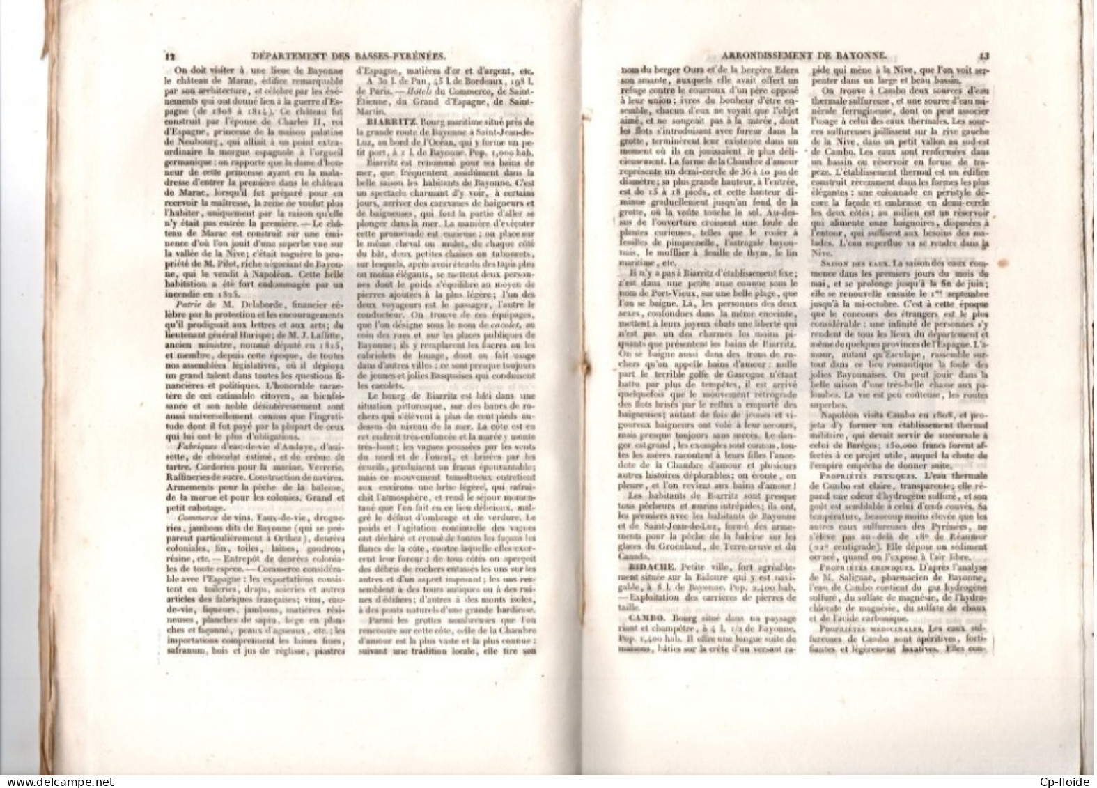 LIVRE . " GUIDE PITTORESQUE DU VOYAGEUR EN FRANCE " . DÉPARTEMENT DES BASSES PYRÉNÉES . PAYS BASQUE - Réf. N°275L - - Pays Basque