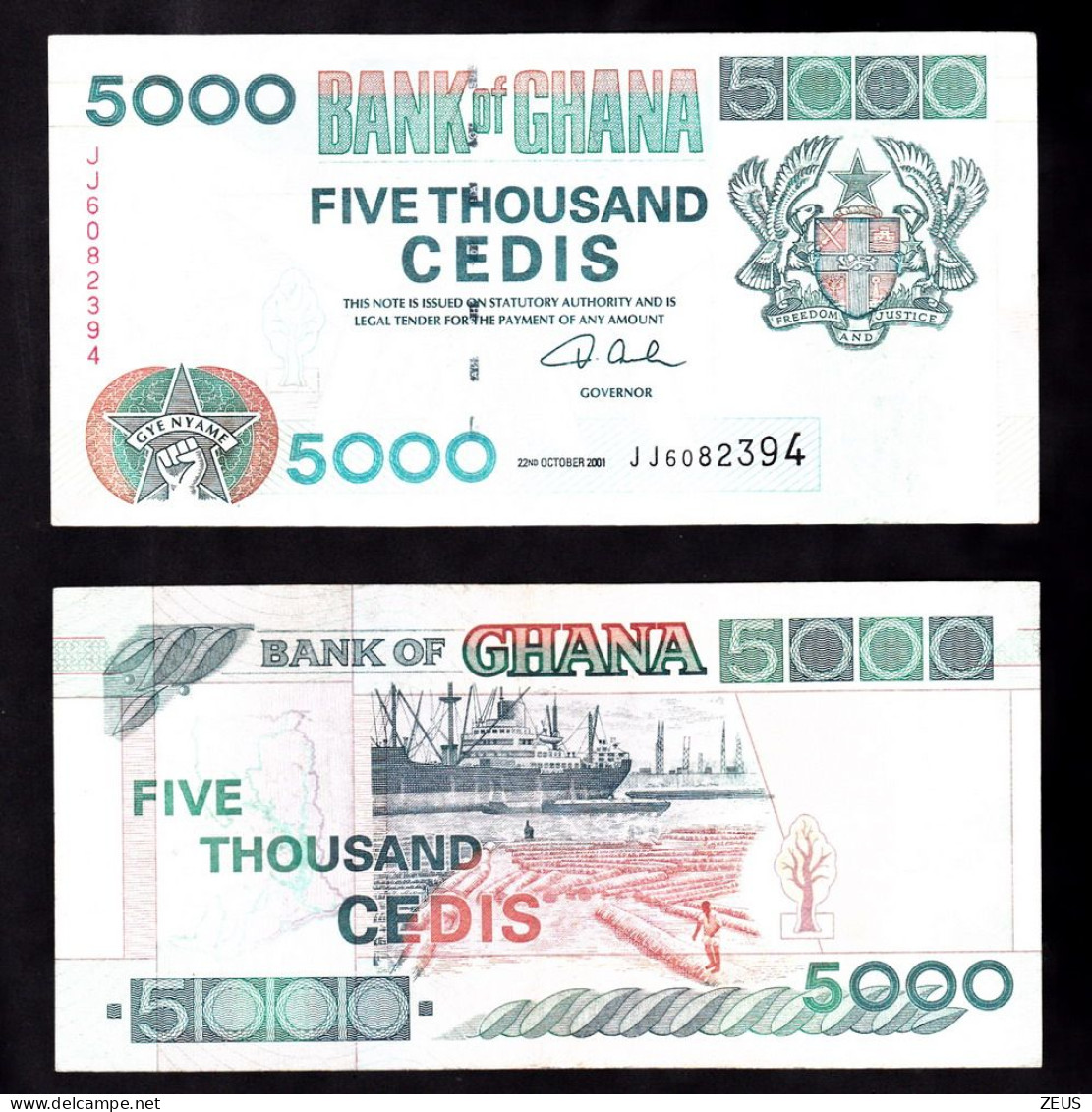 GHANA 5000 CEDIS 2000 PIK 34G BB - Ghana