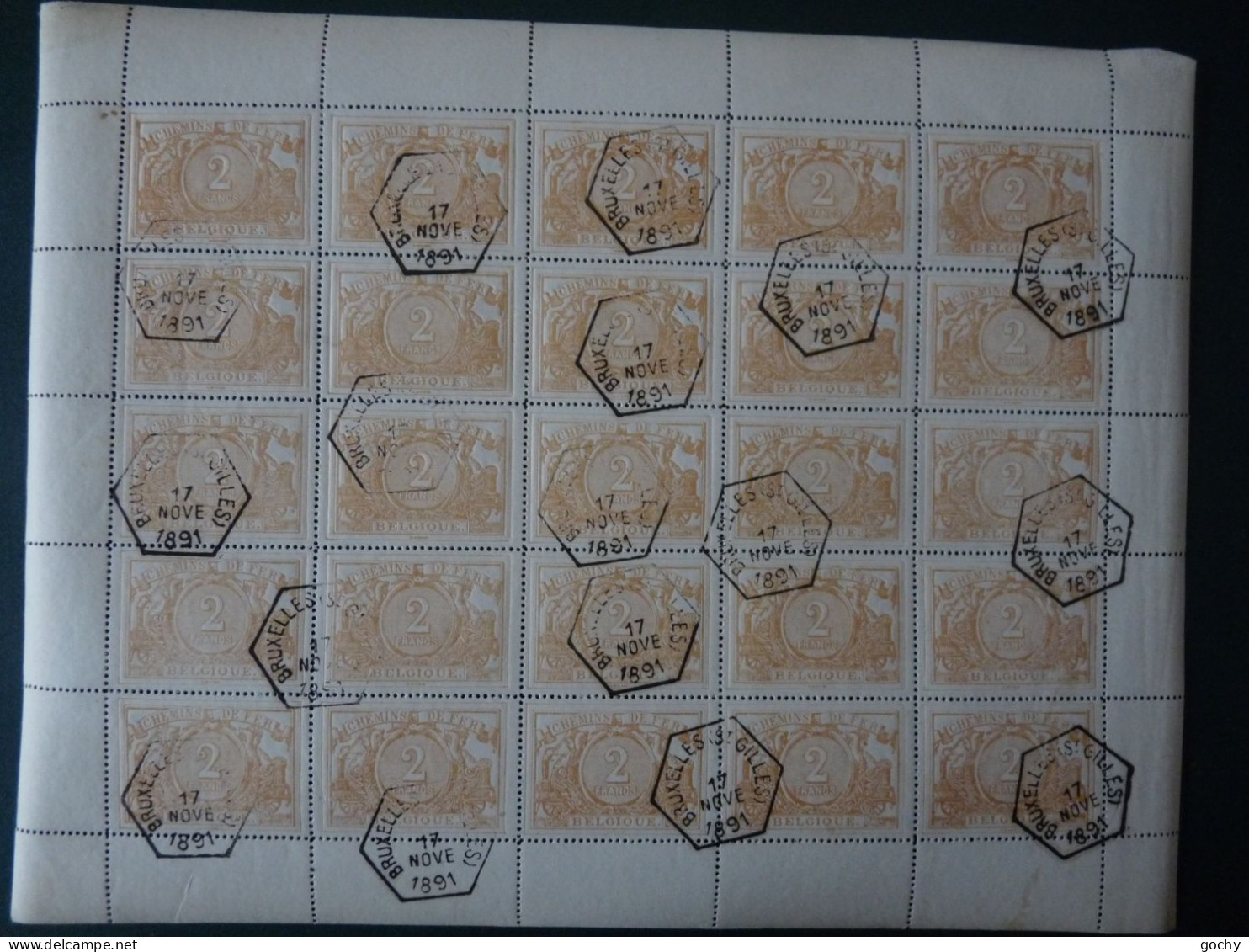 BELGIUM : Lot CF N° 14  USED      REPRO?? 1882 / 1894 - Andere & Zonder Classificatie