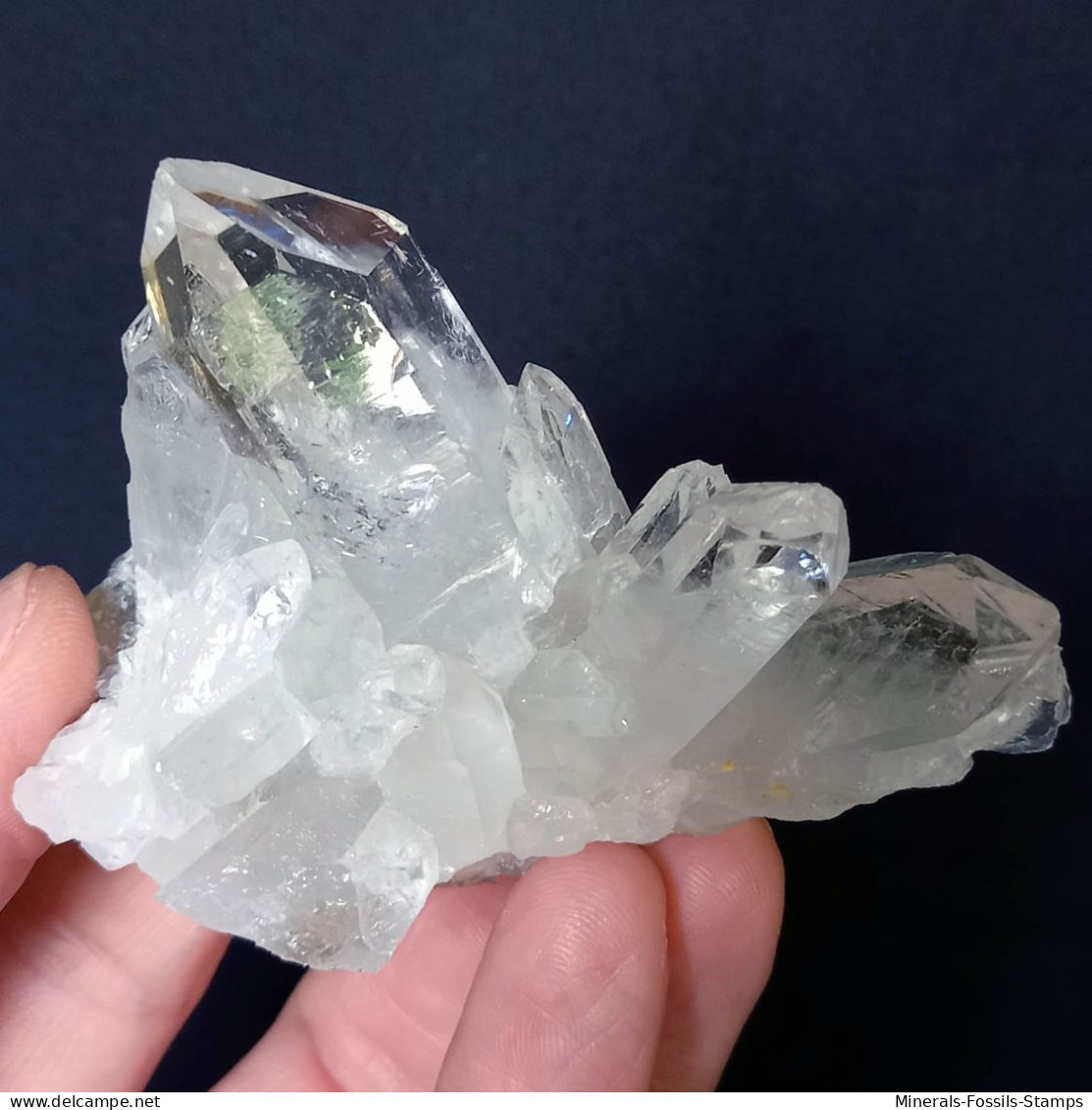 #MB52 Splendido QUARZO Cristalli (Monte Bianco, Val D'Aosta, Italia) - Mineralien