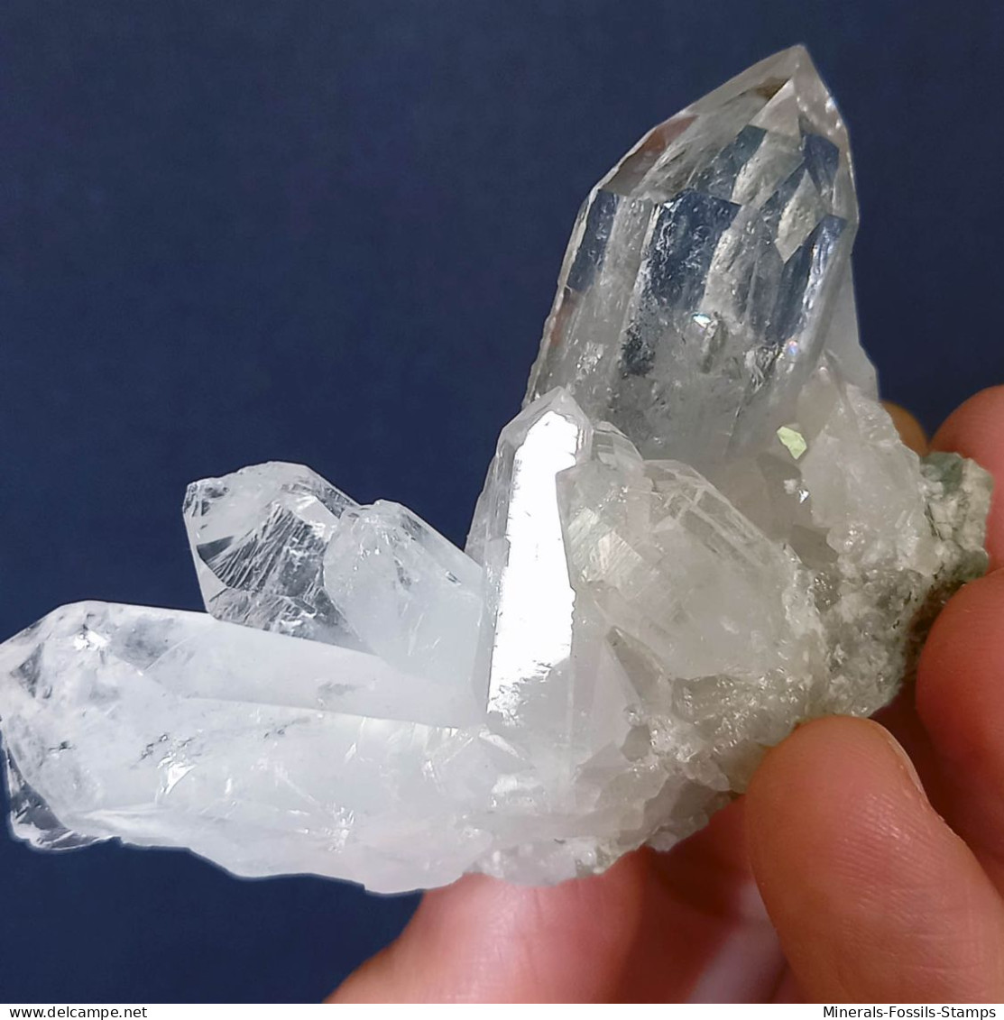 #MB52 Splendido QUARZO Cristalli (Monte Bianco, Val D'Aosta, Italia) - Mineralen