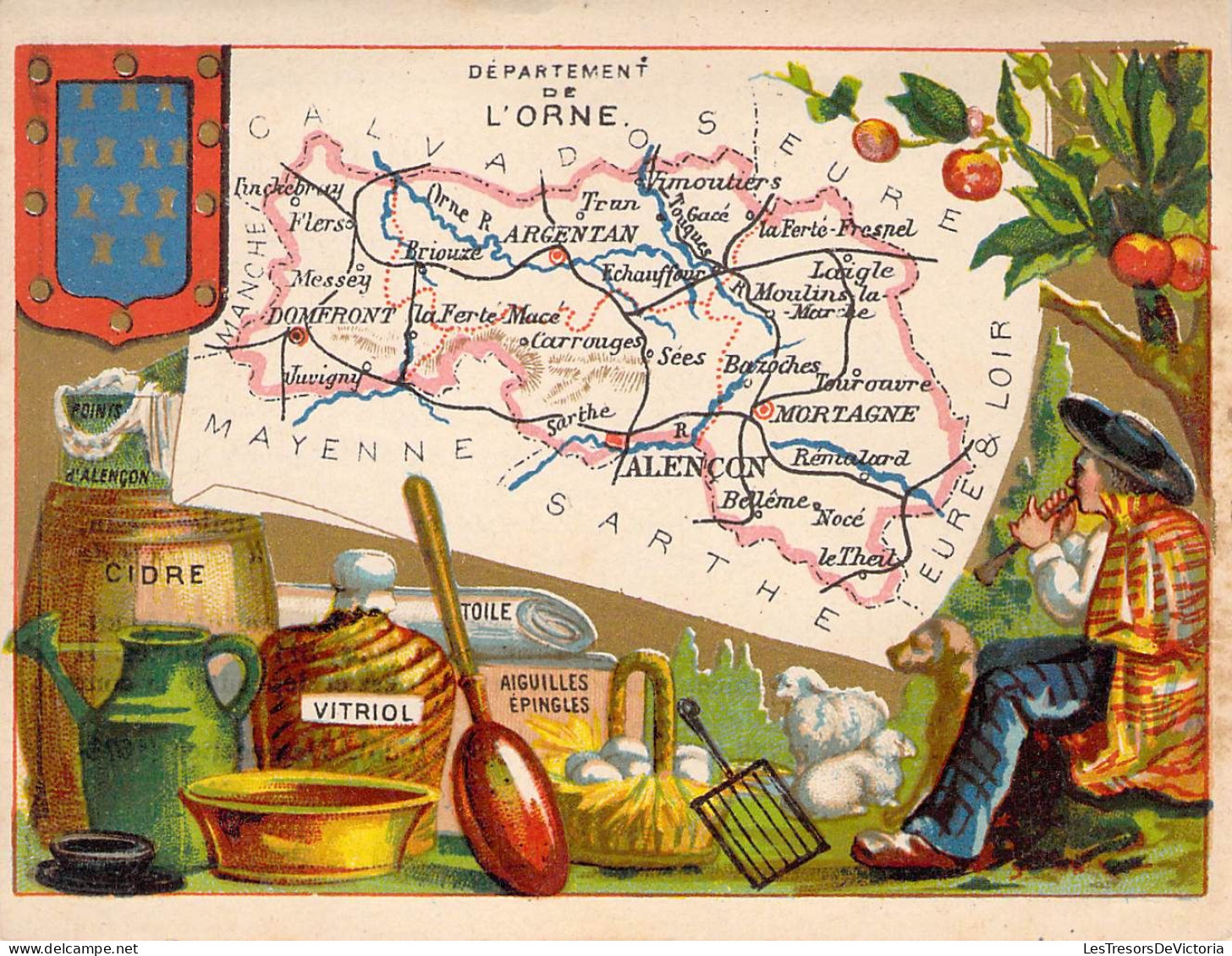 Chromos - Régions De France - Lot De 2 Chromos - Département De L'orme Et Des Hautes Pyrénées - Altri & Non Classificati