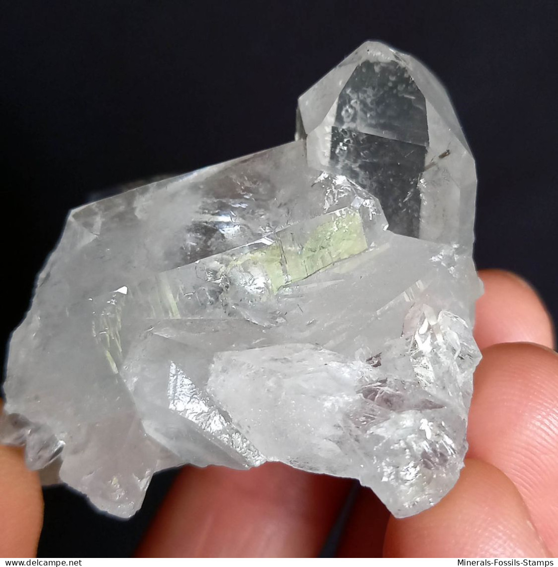 #MB61 Splendido QUARZO Cristalli (Monte Bianco, Val D'Aosta, Italia) - Mineralen