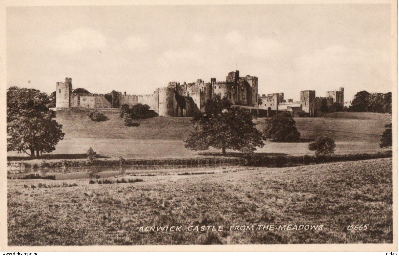 ALNWICK CASTLE FROM THE MEADOWS - Other & Unclassified