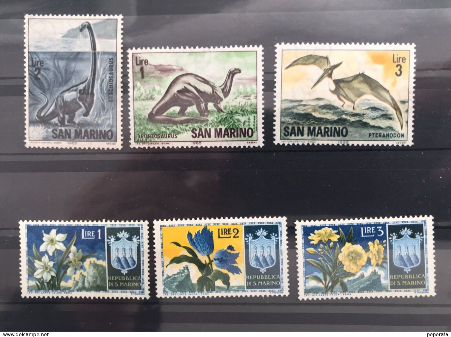 SAN MARINO, COLLECTION, DINOSAURS, LOT 2 - Unused Stamps