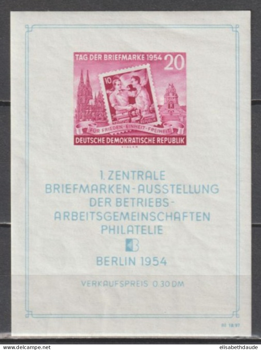 DDR - 1954 - BLOC YT N° 4 * MLH - COTE = 25 EUR - 1950-1970
