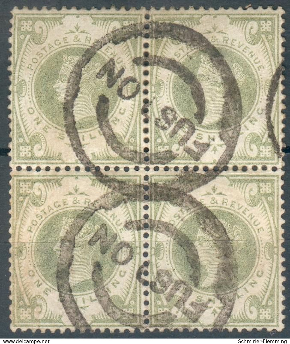 England / United Kingdom 4er Block Mi.-Nr.97 O (STG 750 Pfund), Feinst - Gebraucht