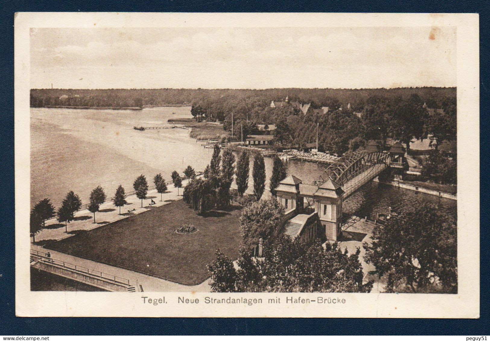 Allemagne. Berlin. Tegel. Strandanlagen Mit Hafen-Brücke. Lac Et Forêt De Tegel. 1930 - Tegel