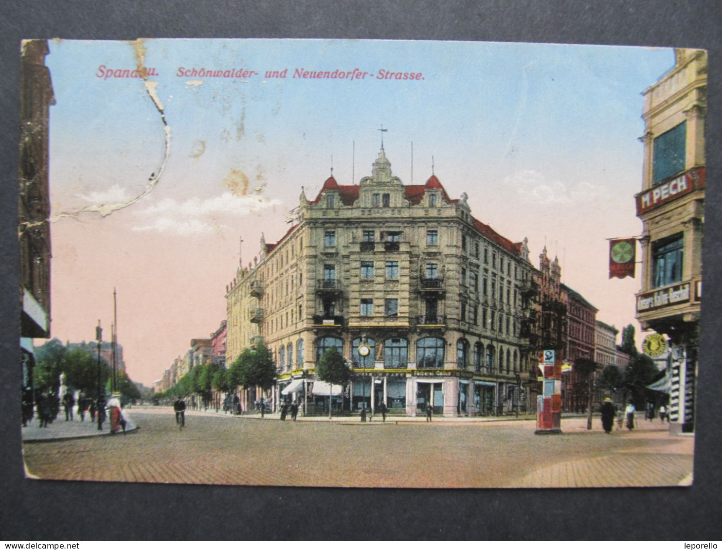 AK BERLIN SPANDAU Schönwalder Neuendorfer Strasse 1916 /// D*58055 - Spandau