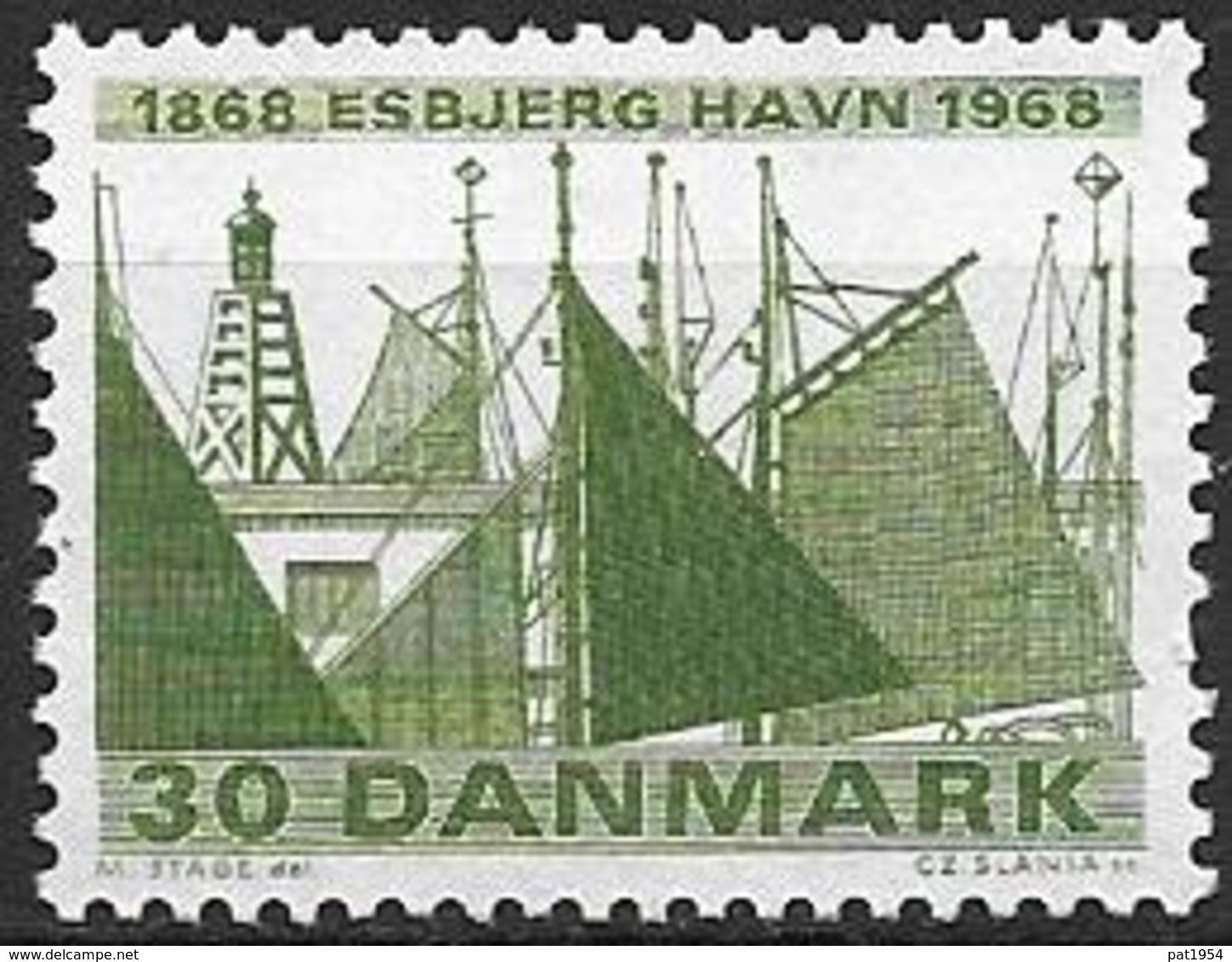 Danemark 1968 N° 478 Neuf** Port D'Esbjerg - Ungebraucht