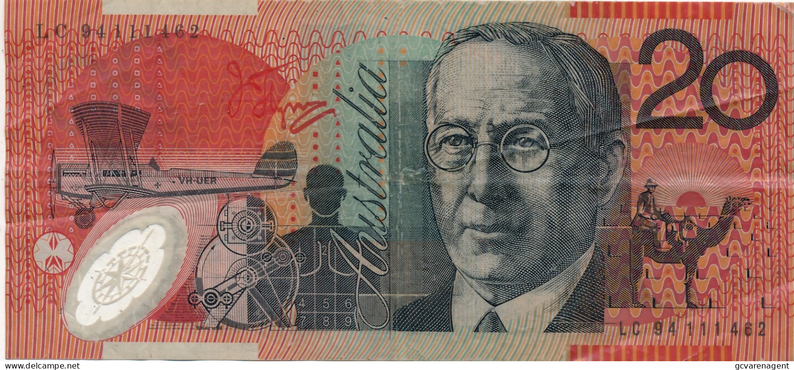 AUSTRALIA  20 TWENTY DOLLARS   - IN USED CONDITION  2003   2 SCANS - 2001-2003 (kunststoffgeldscheine)