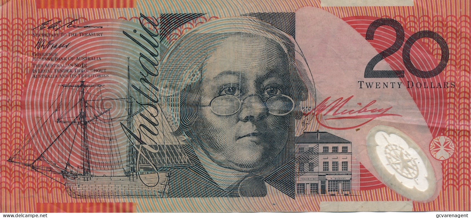 AUSTRALIA  20 TWENTY DOLLARS   - IN USED CONDITION  2003   2 SCANS - 2001-2003 (billetes De Polímero)