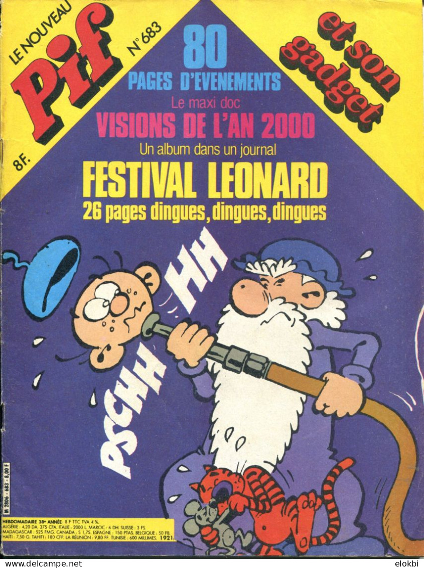 Pif Gadget N°683 - BD Bloc “Festival Léonard”  - Capitaine Apache “Les Amazones” - - Pif Gadget