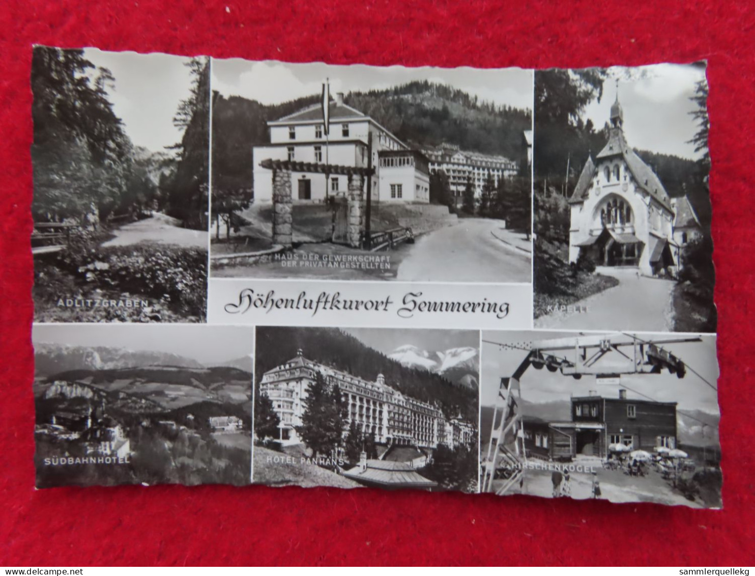 AK: Echtfoto, Höhenluftkurort Semmering, Gelaufen 2. 5. 1967 (Nr. 5319) - Semmering