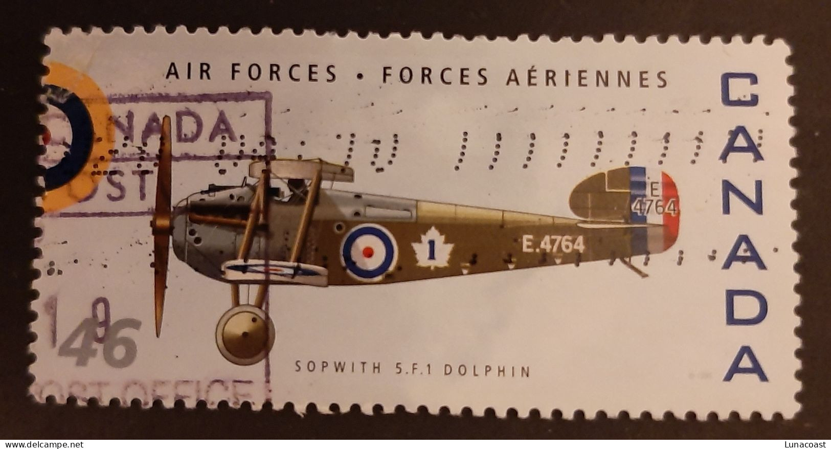 Canada 1999  USED Sc 1808h    46c  Canadian Air Forces, Sopwith 5.F.1 Dolphin - Oblitérés