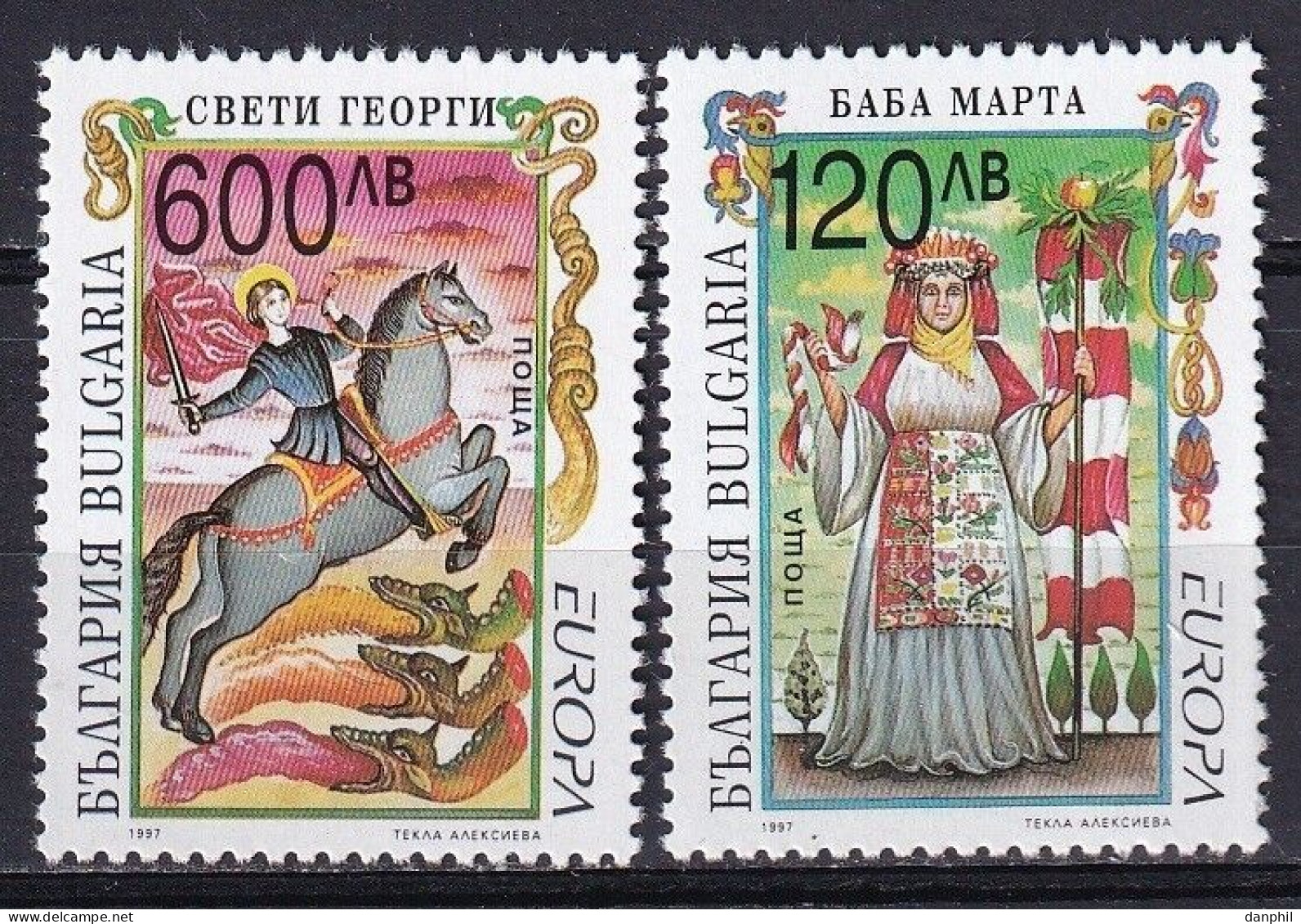 Bulgaria 1997 Europa CEPT (**) Mi 4274-75 - M€ -4,50; Y&T 3715-16 - €5.- - 1997