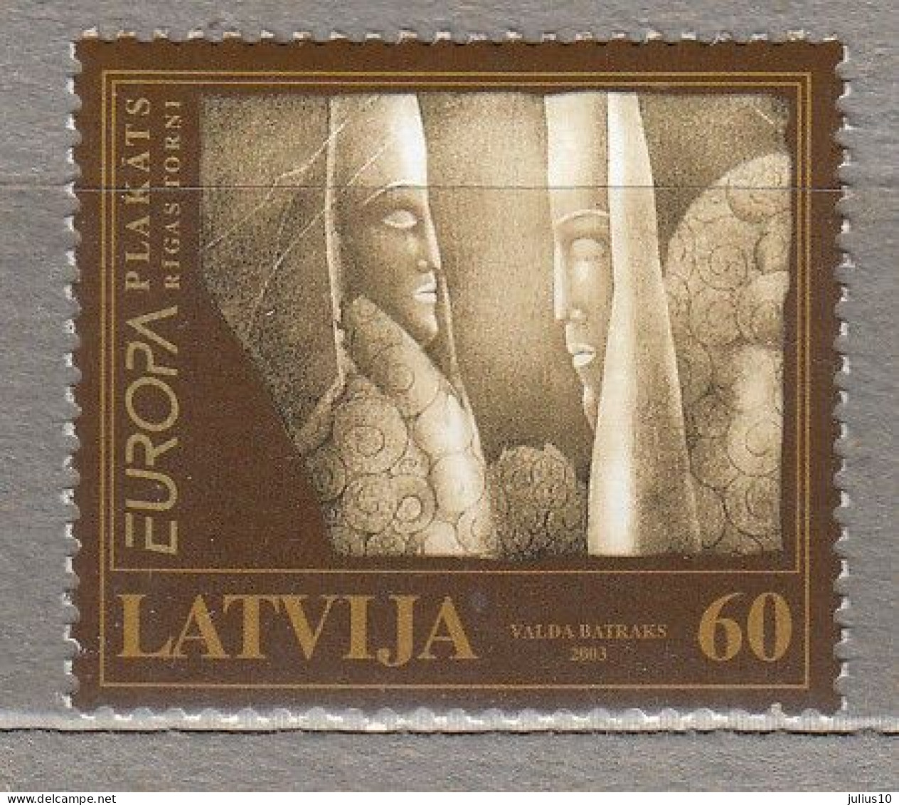 LATVIA 2003 Europa CEPT MNH(**) Mi 590 #Lv88 - 2003