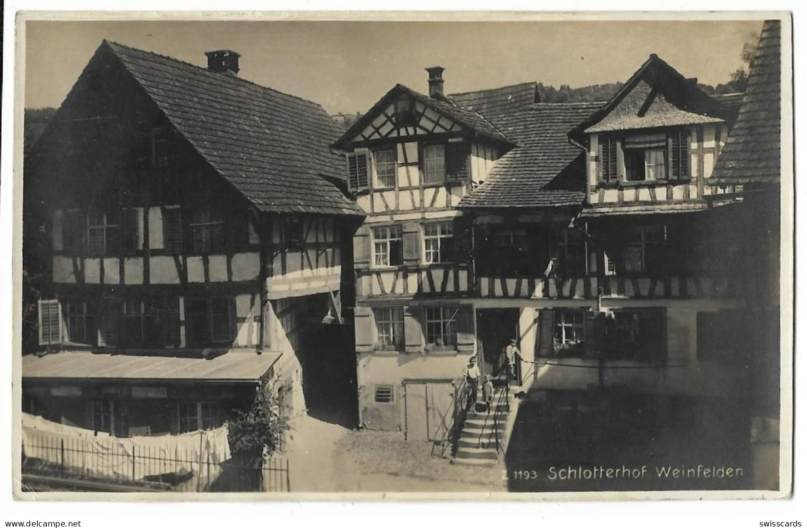 WEINFELDEN: Schlotterhof Riegelhäuser, Foto-AK ~1930 - Weinfelden