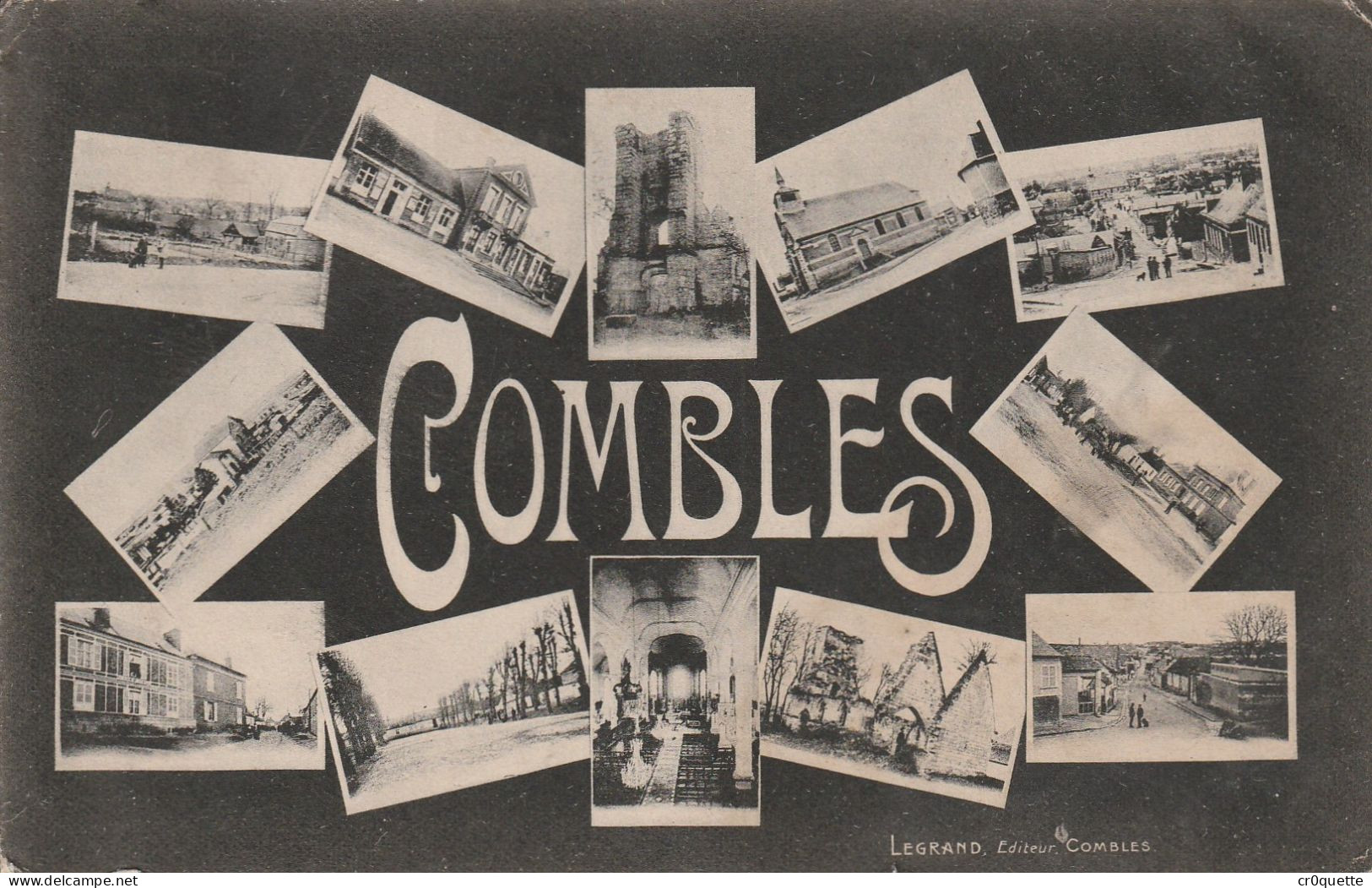 # 80360 COMBLES MULTIVUES Vers 1920 - Combles